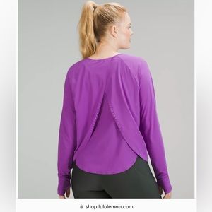 lululemon athletica Purple Long Sleeve Top